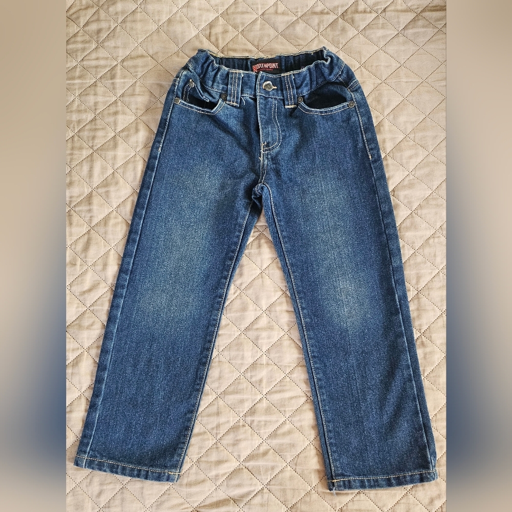 Kids size 6 Northpoint jeans,  adjustable waist size, in great condition,  used